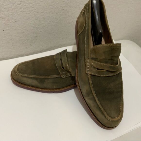 Donald J. Pliner Enzio-Ma Mens Distressed Suede Leather Loafers Size 11.5 main image 5